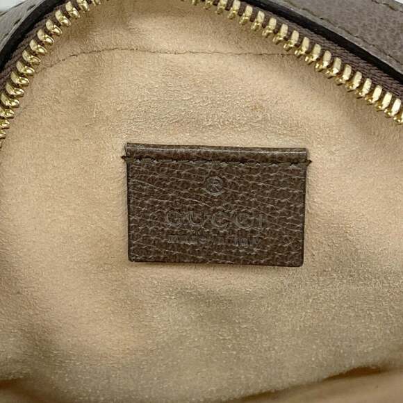 GUCCI Authentic Brown Leather Shoulder Bag - Picture 5 of 9